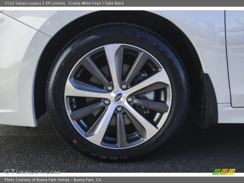 Crystal White Pearl / Slate Black 2016 Subaru Legacy 3.6R Limited