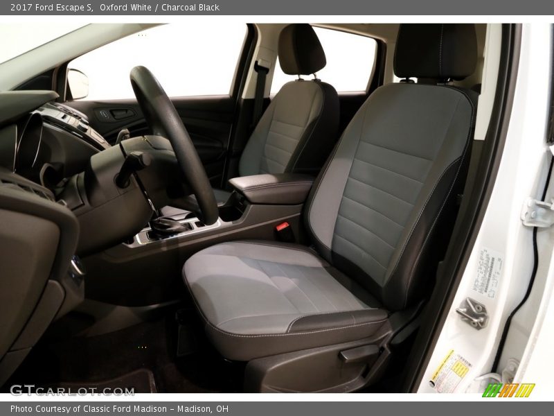 Oxford White / Charcoal Black 2017 Ford Escape S