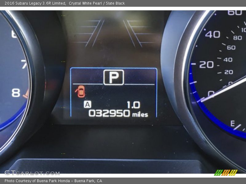 Crystal White Pearl / Slate Black 2016 Subaru Legacy 3.6R Limited