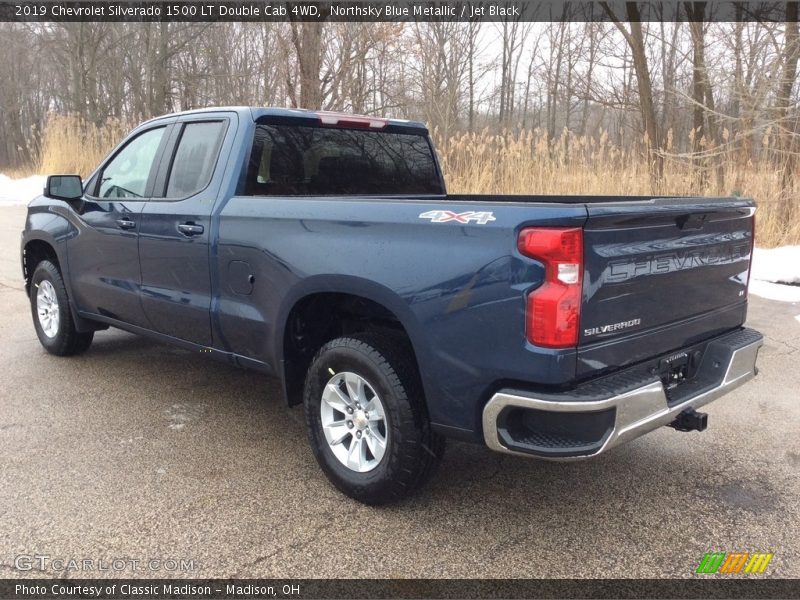 Northsky Blue Metallic / Jet Black 2019 Chevrolet Silverado 1500 LT Double Cab 4WD