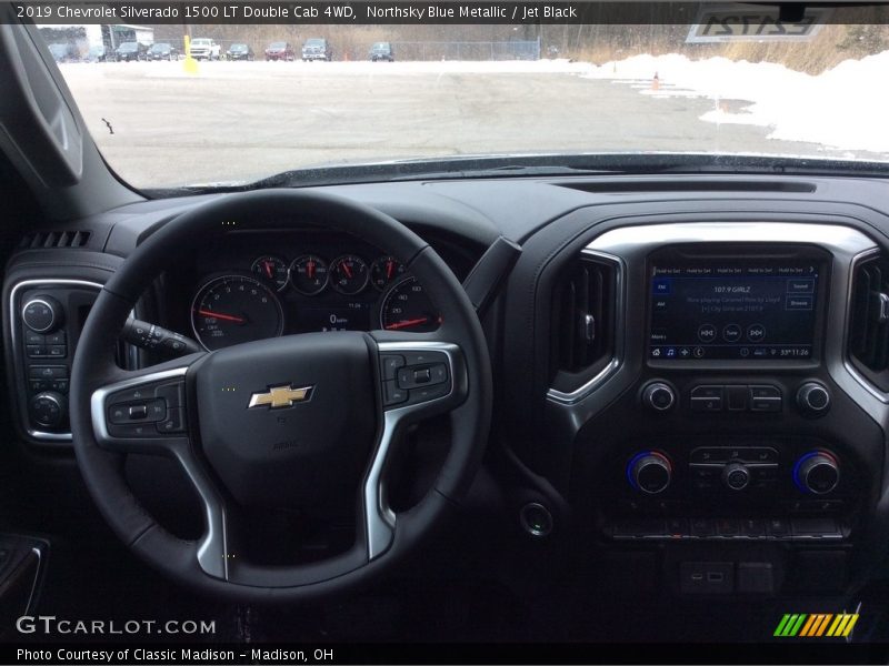 Northsky Blue Metallic / Jet Black 2019 Chevrolet Silverado 1500 LT Double Cab 4WD