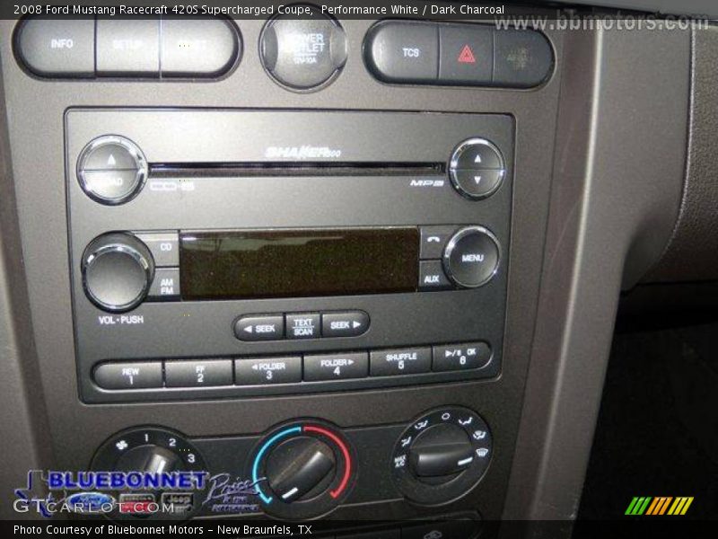 Performance White / Dark Charcoal 2008 Ford Mustang Racecraft 420S Supercharged Coupe