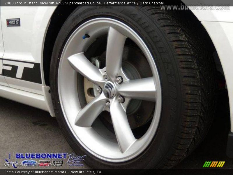 Performance White / Dark Charcoal 2008 Ford Mustang Racecraft 420S Supercharged Coupe