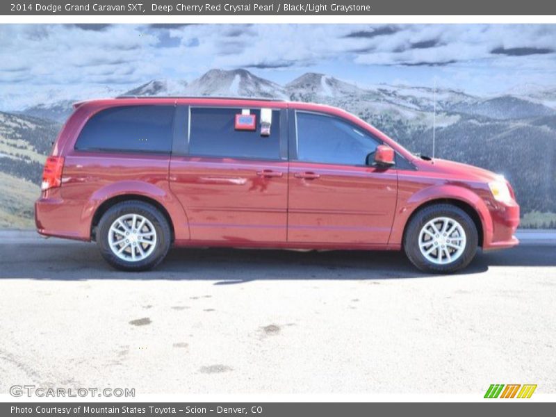 Deep Cherry Red Crystal Pearl / Black/Light Graystone 2014 Dodge Grand Caravan SXT