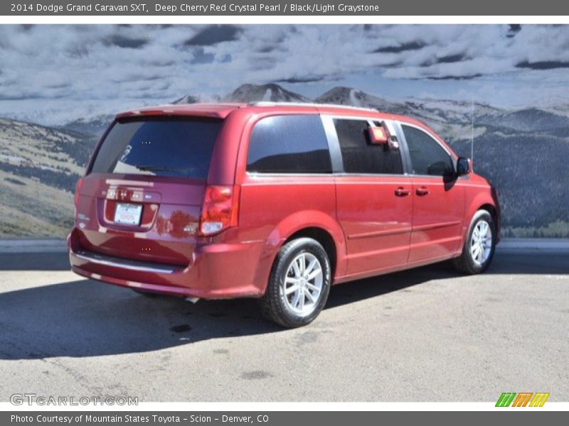 Deep Cherry Red Crystal Pearl / Black/Light Graystone 2014 Dodge Grand Caravan SXT