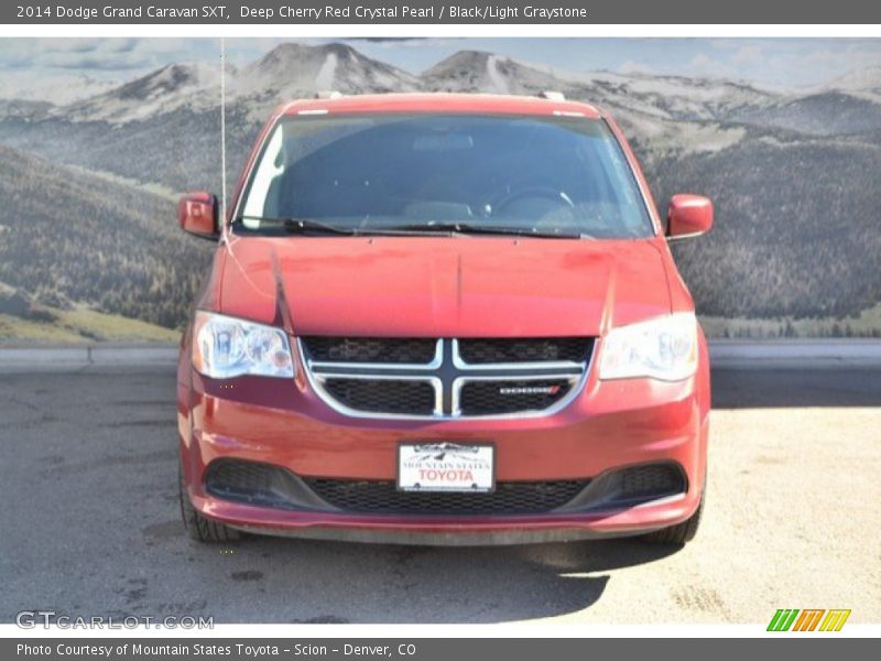 Deep Cherry Red Crystal Pearl / Black/Light Graystone 2014 Dodge Grand Caravan SXT