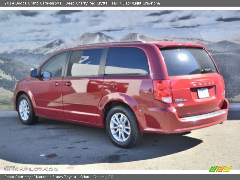 Deep Cherry Red Crystal Pearl / Black/Light Graystone 2014 Dodge Grand Caravan SXT