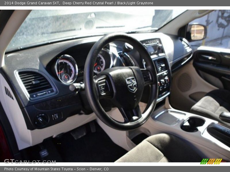 Deep Cherry Red Crystal Pearl / Black/Light Graystone 2014 Dodge Grand Caravan SXT
