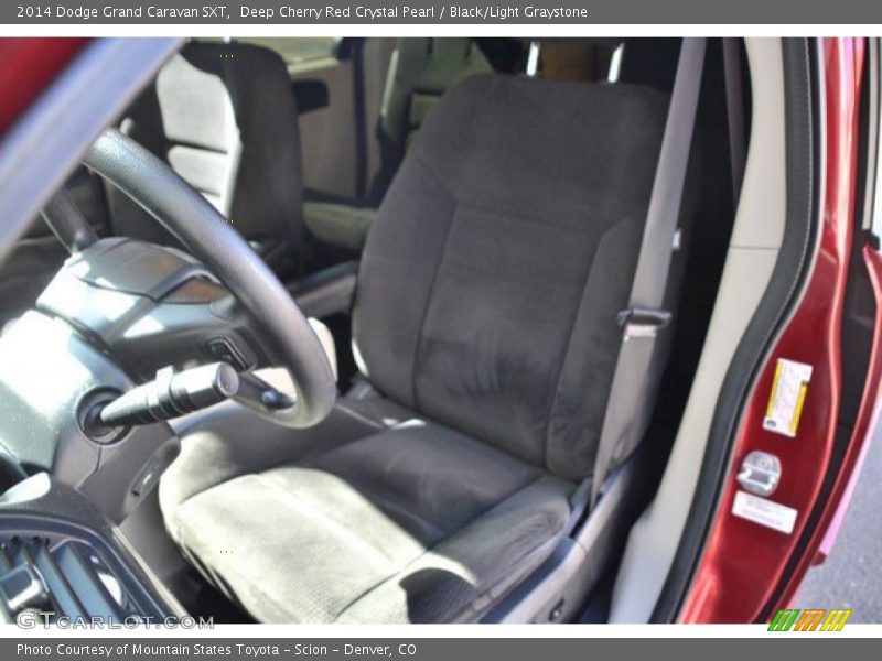 Deep Cherry Red Crystal Pearl / Black/Light Graystone 2014 Dodge Grand Caravan SXT