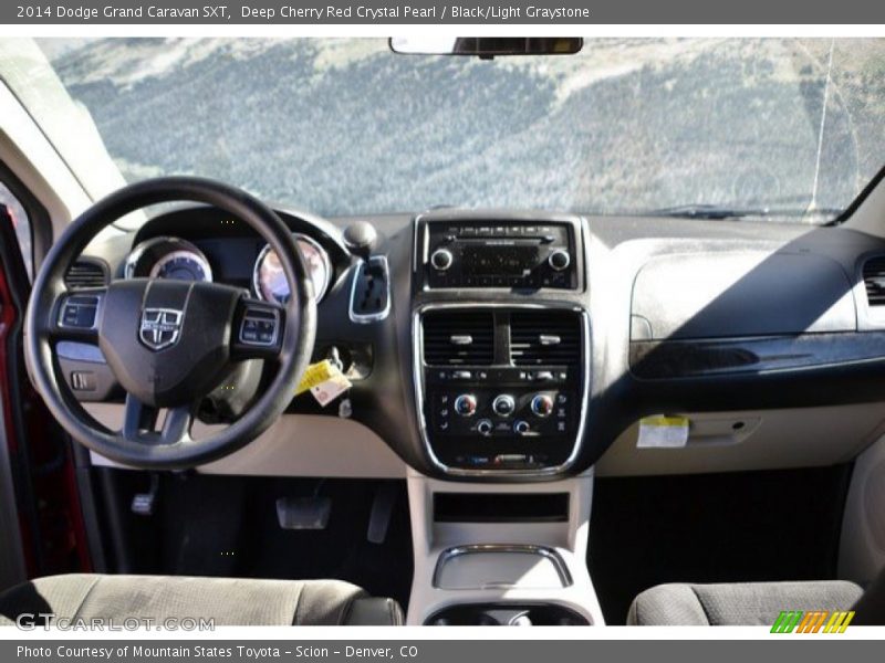 Deep Cherry Red Crystal Pearl / Black/Light Graystone 2014 Dodge Grand Caravan SXT