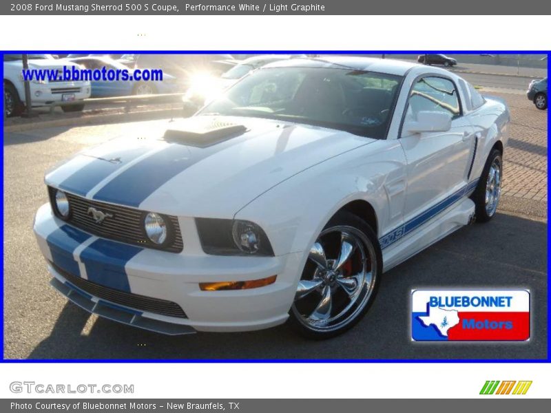 Performance White / Light Graphite 2008 Ford Mustang Sherrod 500 S Coupe