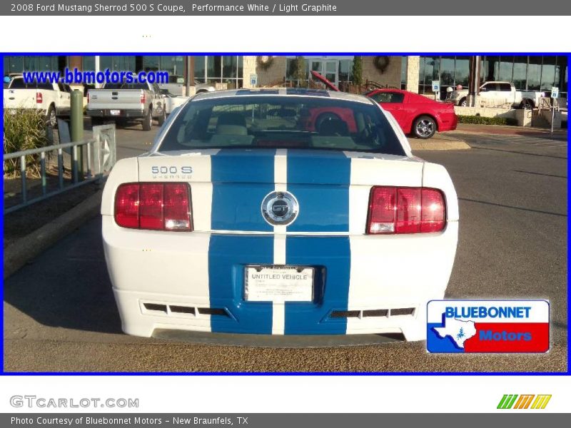 Performance White / Light Graphite 2008 Ford Mustang Sherrod 500 S Coupe