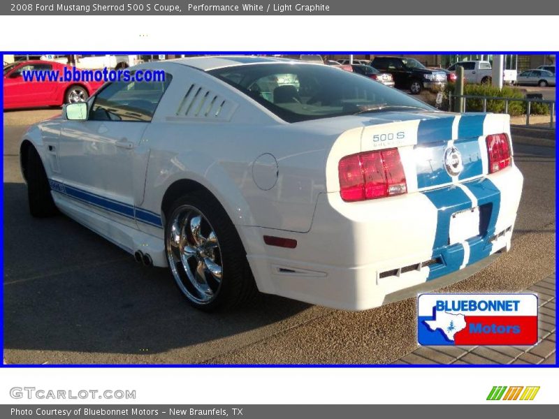 Performance White / Light Graphite 2008 Ford Mustang Sherrod 500 S Coupe