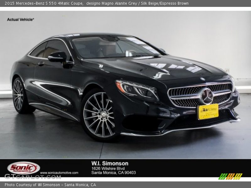 designo Magno Alanite Grey / Silk Beige/Espresso Brown 2015 Mercedes-Benz S 550 4Matic Coupe