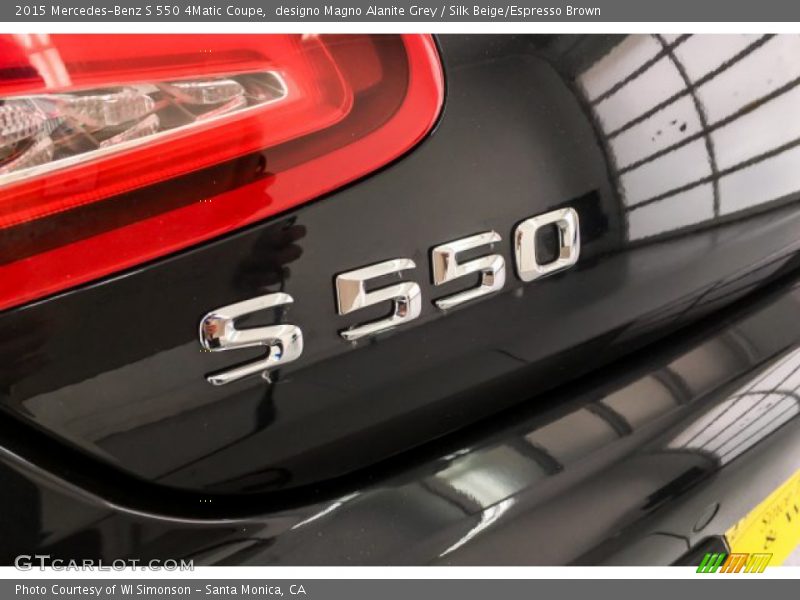 designo Magno Alanite Grey / Silk Beige/Espresso Brown 2015 Mercedes-Benz S 550 4Matic Coupe