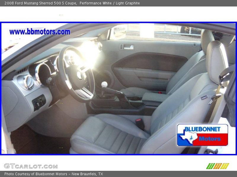 Performance White / Light Graphite 2008 Ford Mustang Sherrod 500 S Coupe