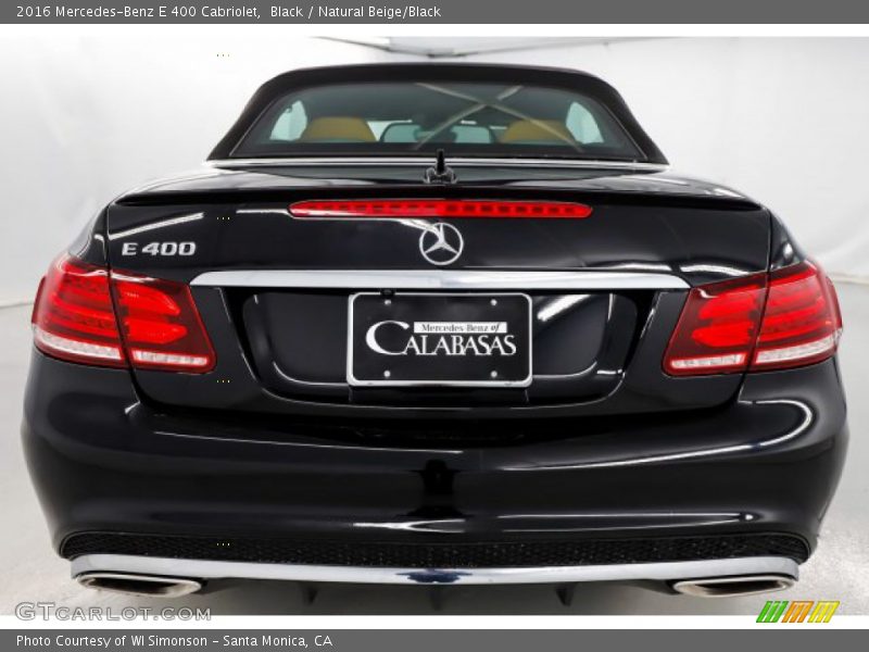 Black / Natural Beige/Black 2016 Mercedes-Benz E 400 Cabriolet