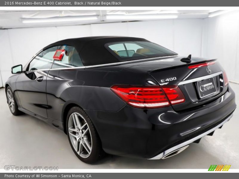 Black / Natural Beige/Black 2016 Mercedes-Benz E 400 Cabriolet