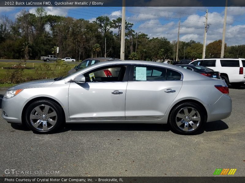 Quicksilver Metallic / Ebony 2012 Buick LaCrosse FWD