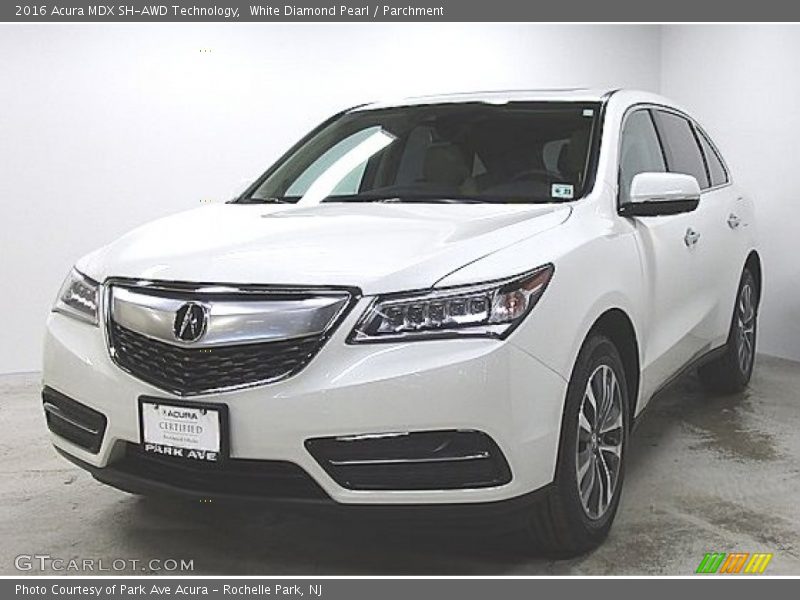 White Diamond Pearl / Parchment 2016 Acura MDX SH-AWD Technology