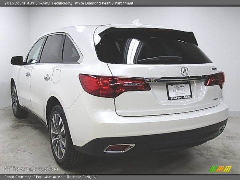 White Diamond Pearl / Parchment 2016 Acura MDX SH-AWD Technology