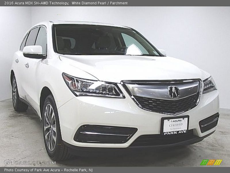 White Diamond Pearl / Parchment 2016 Acura MDX SH-AWD Technology