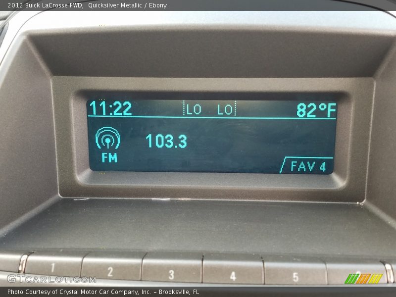 Quicksilver Metallic / Ebony 2012 Buick LaCrosse FWD
