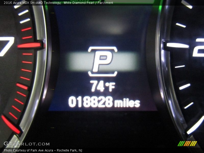 White Diamond Pearl / Parchment 2016 Acura MDX SH-AWD Technology