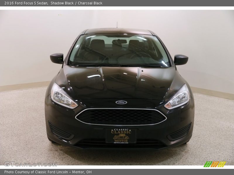 Shadow Black / Charcoal Black 2016 Ford Focus S Sedan