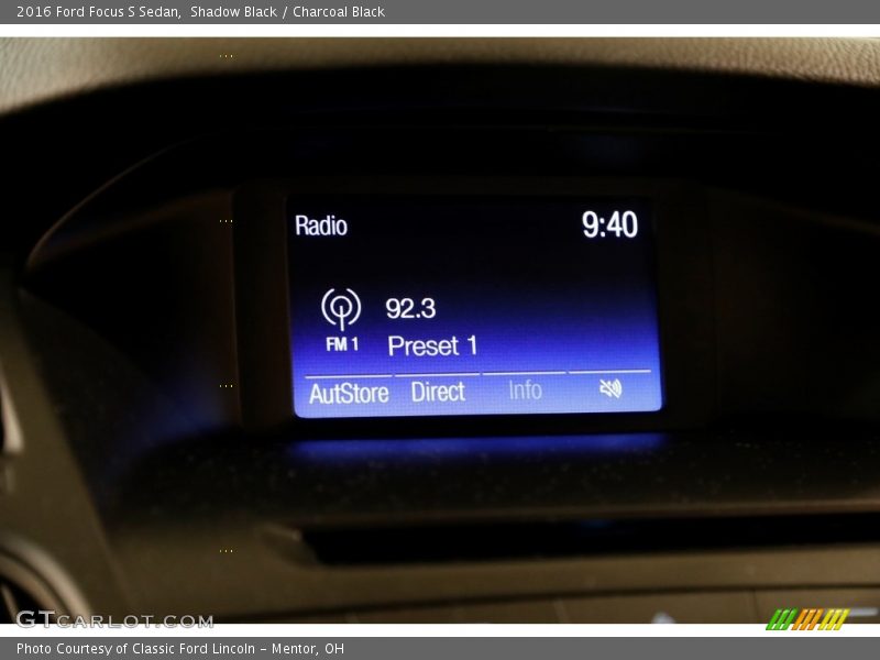 Shadow Black / Charcoal Black 2016 Ford Focus S Sedan
