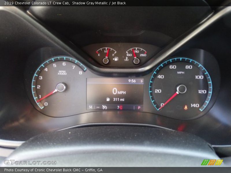 Shadow Gray Metallic / Jet Black 2019 Chevrolet Colorado LT Crew Cab
