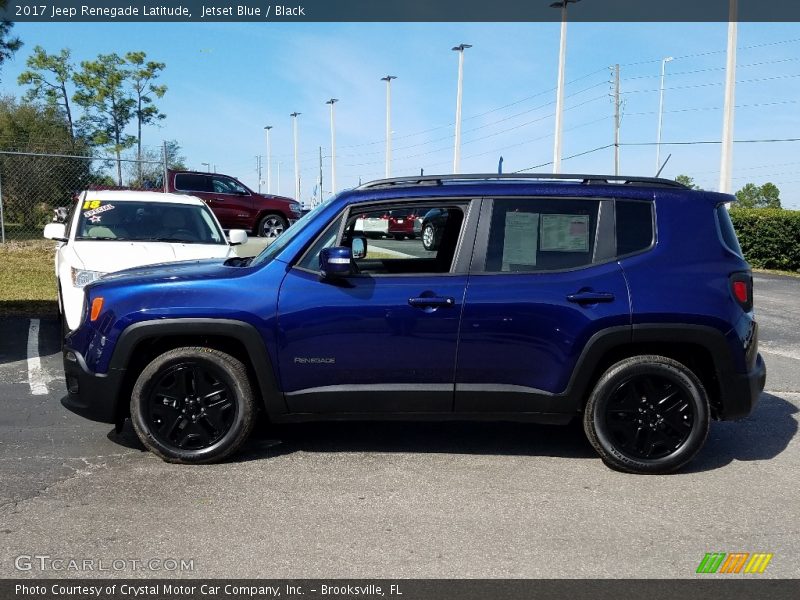 Jetset Blue / Black 2017 Jeep Renegade Latitude