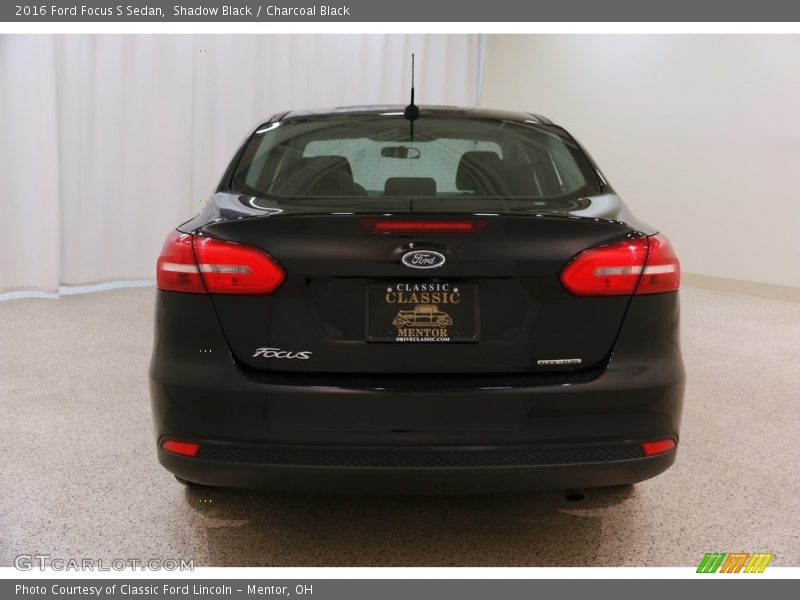 Shadow Black / Charcoal Black 2016 Ford Focus S Sedan