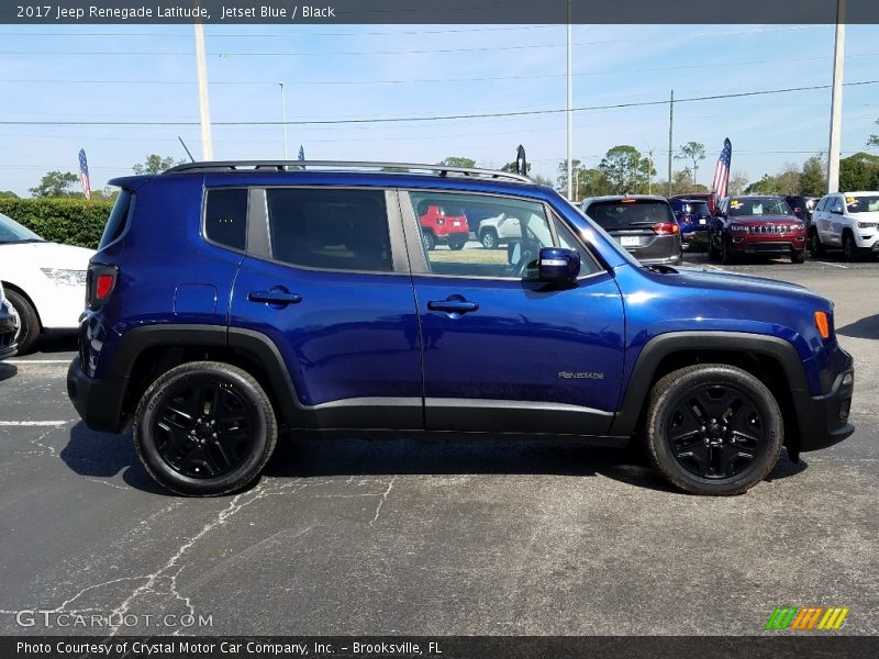 Jetset Blue / Black 2017 Jeep Renegade Latitude