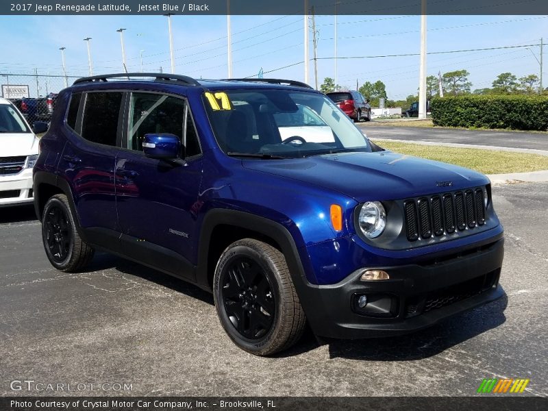 Jetset Blue / Black 2017 Jeep Renegade Latitude