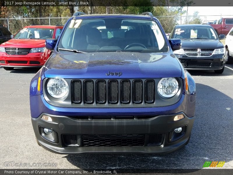 Jetset Blue / Black 2017 Jeep Renegade Latitude