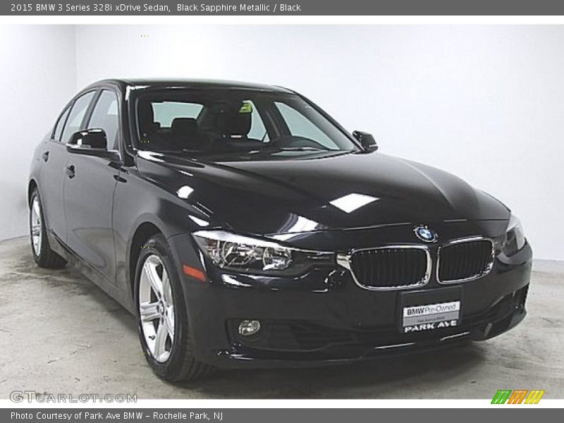 Black Sapphire Metallic / Black 2015 BMW 3 Series 328i xDrive Sedan