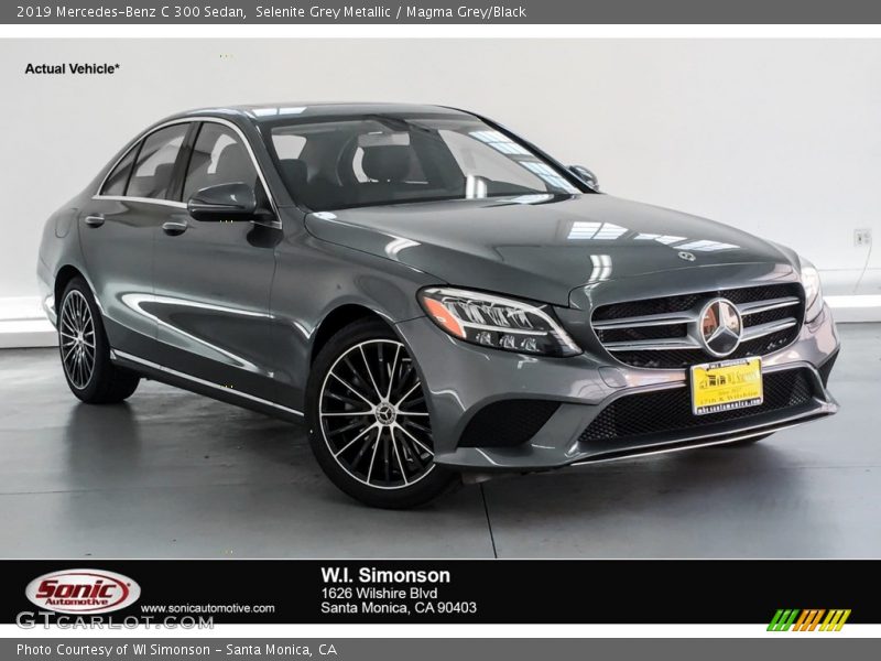 Selenite Grey Metallic / Magma Grey/Black 2019 Mercedes-Benz C 300 Sedan