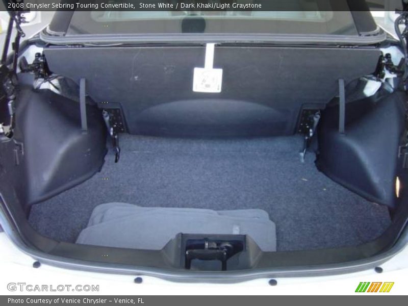 Stone White / Dark Khaki/Light Graystone 2008 Chrysler Sebring Touring Convertible