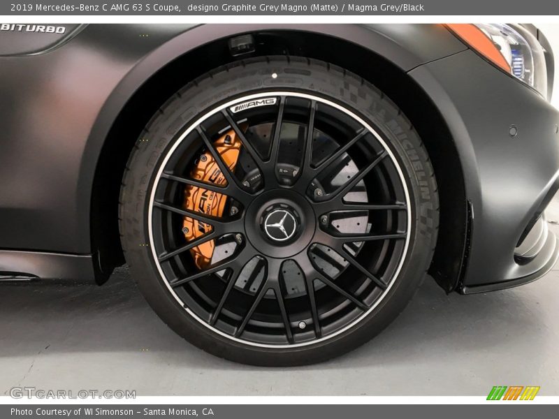 designo Graphite Grey Magno (Matte) / Magma Grey/Black 2019 Mercedes-Benz C AMG 63 S Coupe