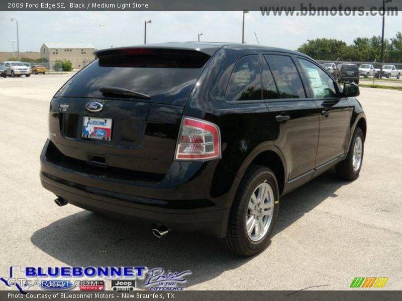 Black / Medium Light Stone 2009 Ford Edge SE