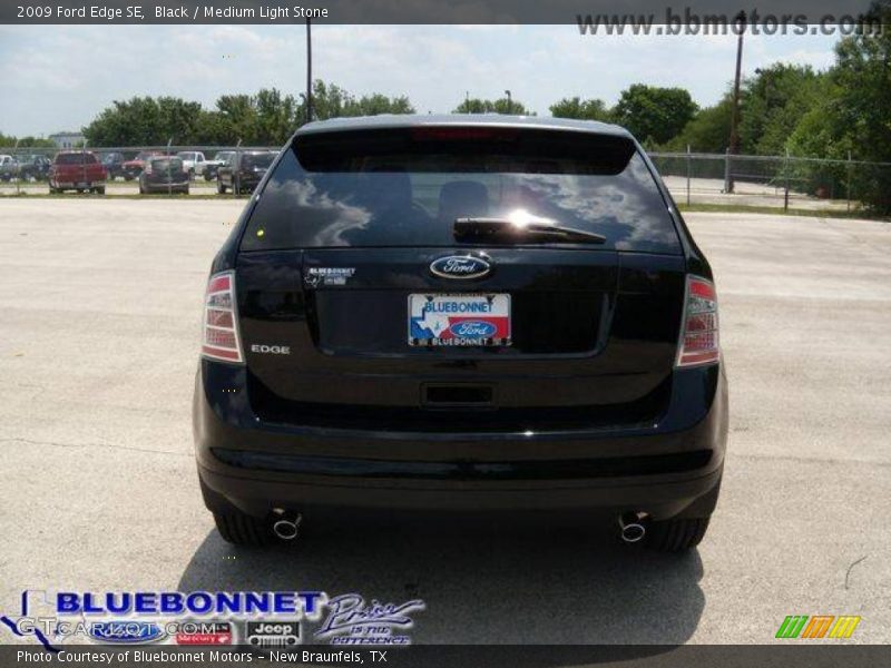 Black / Medium Light Stone 2009 Ford Edge SE