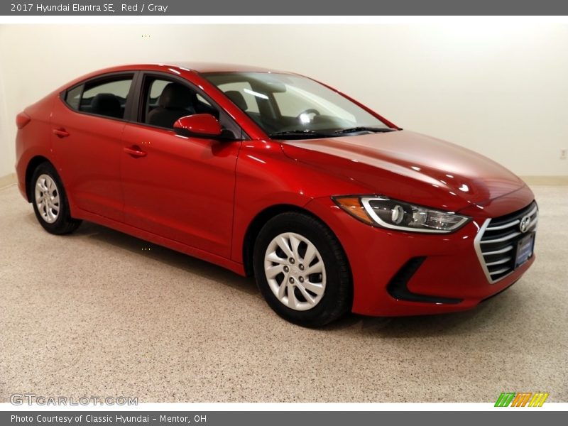 Red / Gray 2017 Hyundai Elantra SE