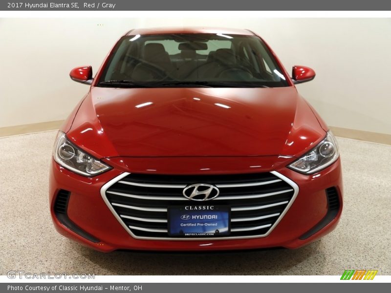 Red / Gray 2017 Hyundai Elantra SE