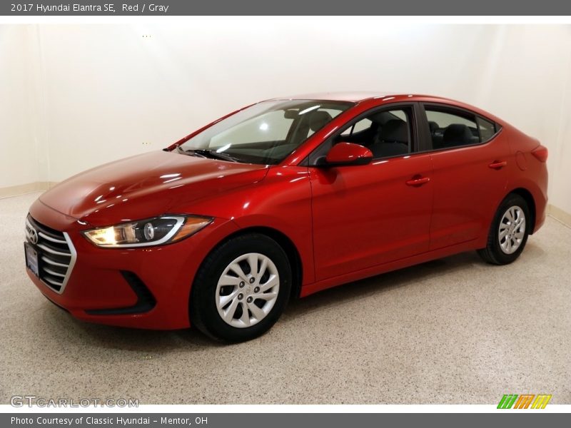 Red / Gray 2017 Hyundai Elantra SE