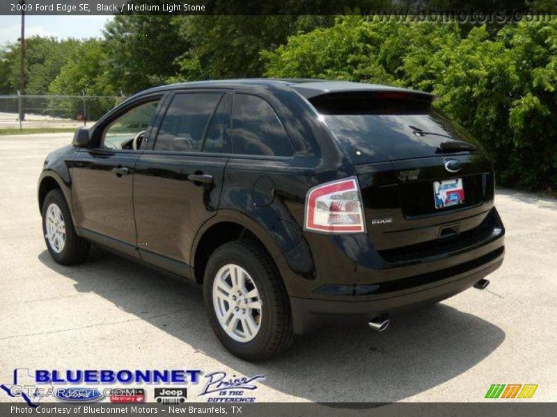 Black / Medium Light Stone 2009 Ford Edge SE