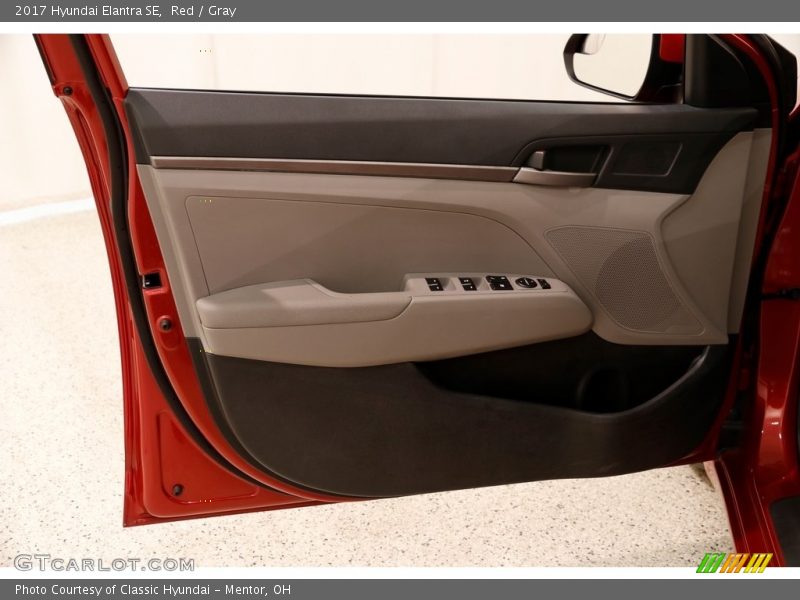 Red / Gray 2017 Hyundai Elantra SE
