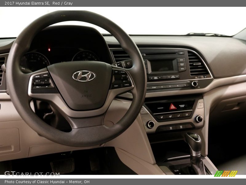 Red / Gray 2017 Hyundai Elantra SE