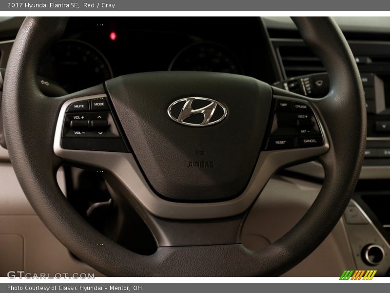 Red / Gray 2017 Hyundai Elantra SE