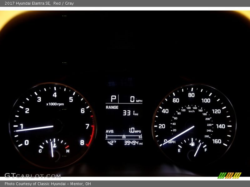 Red / Gray 2017 Hyundai Elantra SE